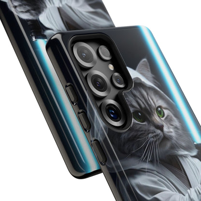 "Jedi Whisker" Mobile Phone Case (blue light sabre)