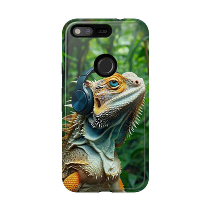 "Bearded Dragon - Jungle Beats" Mobile Phone Case
