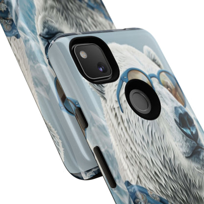 "Urban Zen Polar Bear" Mobile Phone Case (blue)