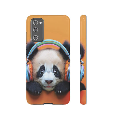 "Baby Panda wearing Headphones" Mobile Phone Case