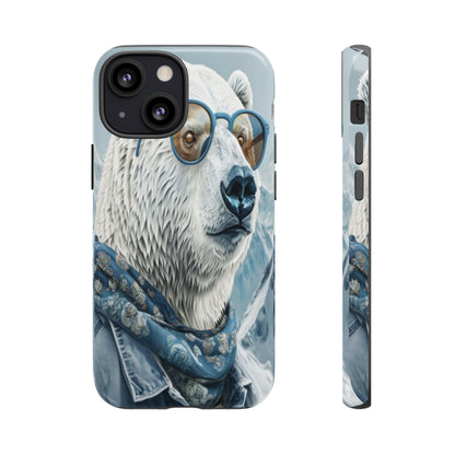 "Urban Zen Polar Bear" Mobile Phone Case (blue)