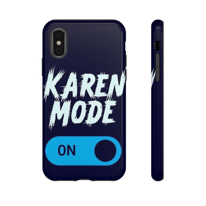 "Karen Mode On" Mobile Phone Case (blue)