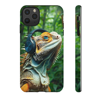 "Bearded Dragon - Jungle Beats" Mobile Phone Case