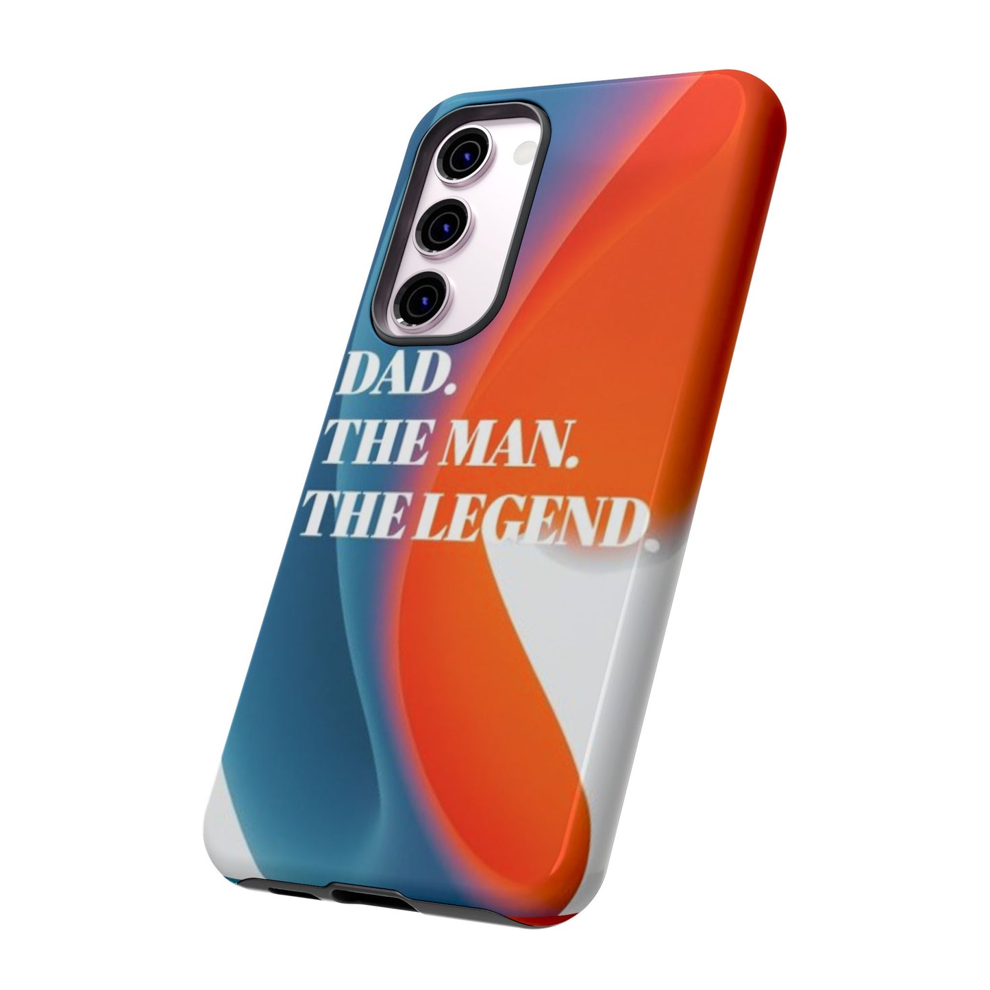 "Dad. The Man. The Legend." Mobile Phone Case (orange)
