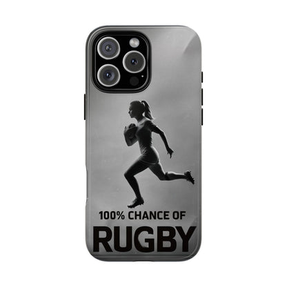 "Rain, Shine, Rugby" Mobile Phone Case