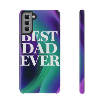 "Best Dad Ever" Mobile Phone Case (purple)