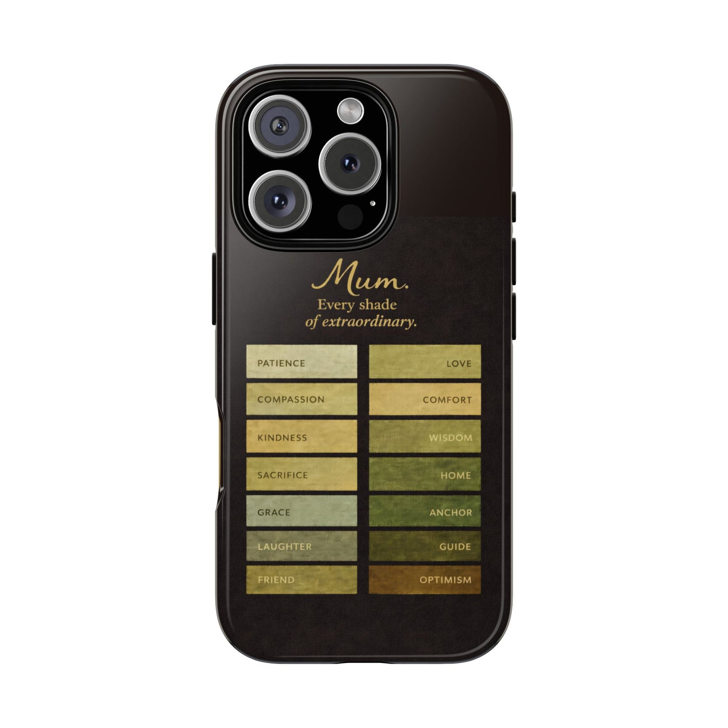 "Every Shade of Extraordinary" Mobile Phone Case (green)