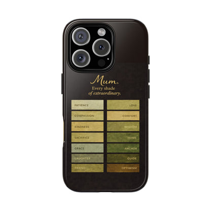 "Every Shade of Extraordinary" Mobile Phone Case (green)