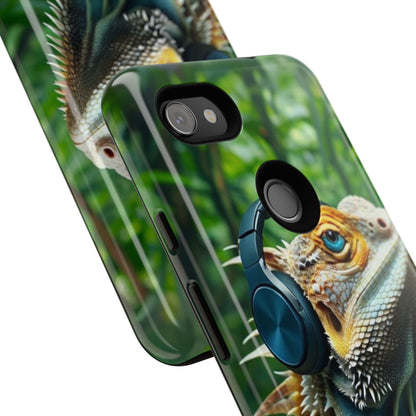 "Bearded Dragon - Jungle Beats" Mobile Phone Case