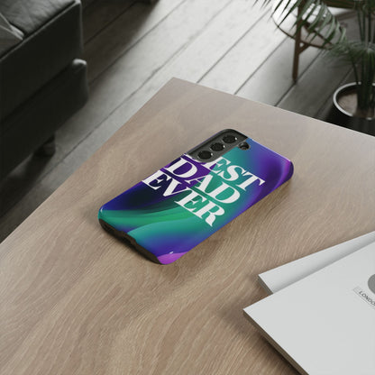 "Best Dad Ever" Mobile Phone Case (purple)