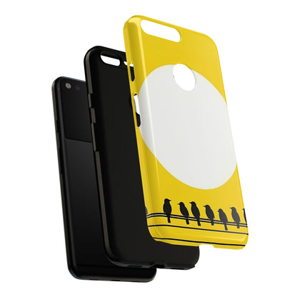 "The Feathered Assembly - Yellow" Mobile Phone Case