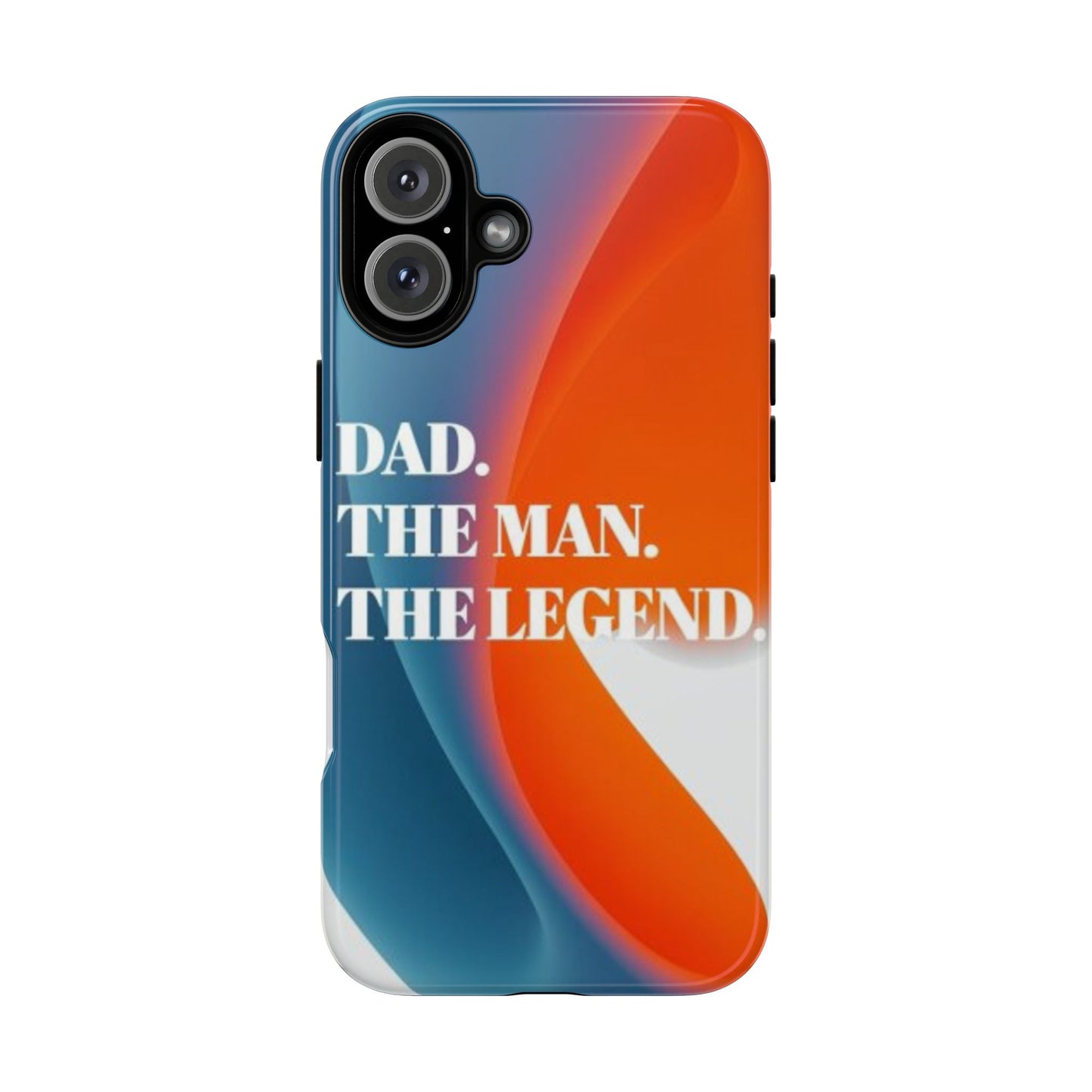 "Dad. The Man. The Legend." Mobile Phone Case (orange)