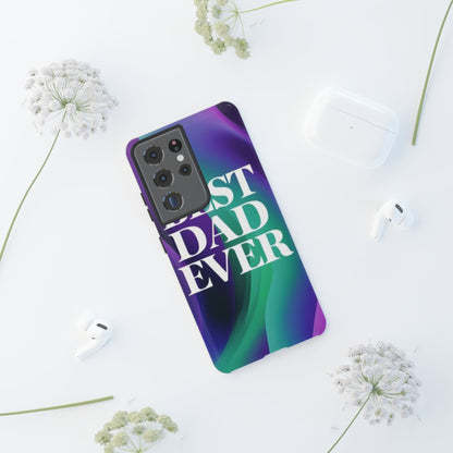 "Best Dad Ever" Mobile Phone Case (purple)