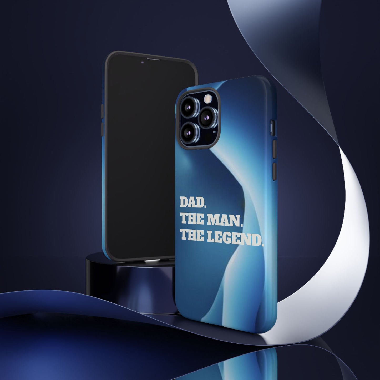 "Dad.  The Man.  The Legend" Mobile Phone Case (blue)