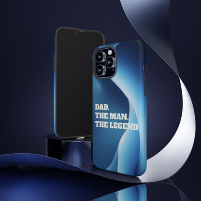 "Dad.  The Man.  The Legend" Mobile Phone Case (blue)