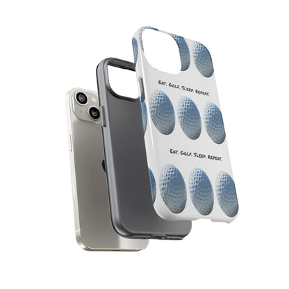 "Eat. Golf. Sleep. Repeat." Mobile Phone Case
