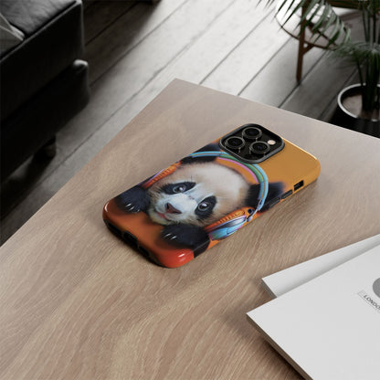 "Baby Panda wearing Headphones" Mobile Phone Case