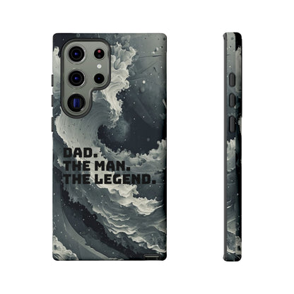 "Dad. The Man. The Legend" Mobile Phone Case (grey)