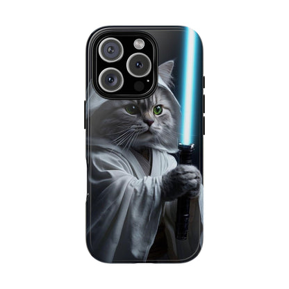 "Jedi Whisker" Mobile Phone Case (blue light sabre)