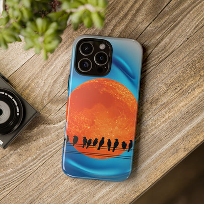 "The Feathered Assembly" Mobile Phone Case (orange)