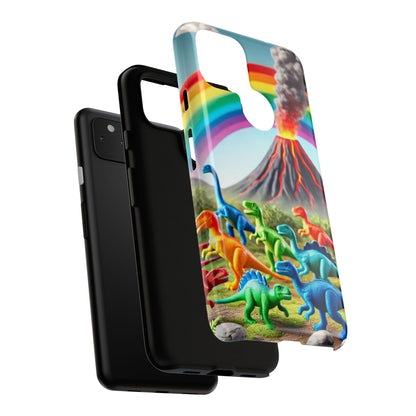 "Rainbow Dinosaurs" Mobile Phone Case