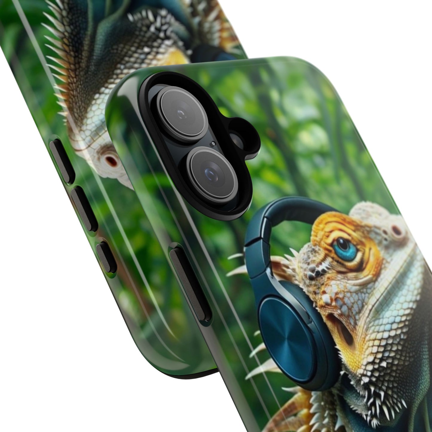 "Bearded Dragon - Jungle Beats" Mobile Phone Case