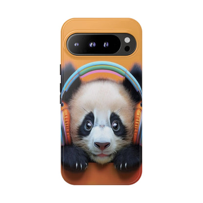 "Baby Panda wearing Headphones" Mobile Phone Case