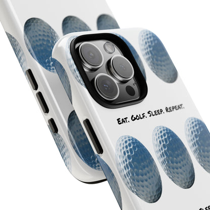 "Eat. Golf. Sleep. Repeat." Mobile Phone Case