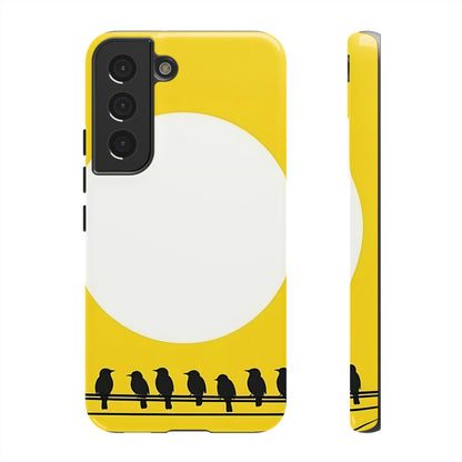 "The Feathered Assembly - Yellow" Mobile Phone Case