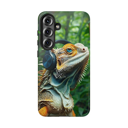 "Bearded Dragon - Jungle Beats" Mobile Phone Case