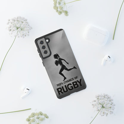 "Rain, Shine, Rugby" Mobile Phone Case