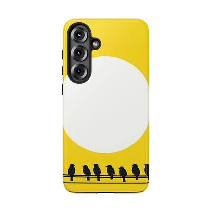 "The Feathered Assembly - Yellow" Mobile Phone Case