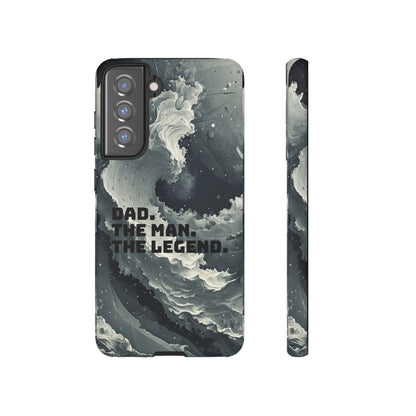"Dad. The Man. The Legend" Mobile Phone Case (grey)