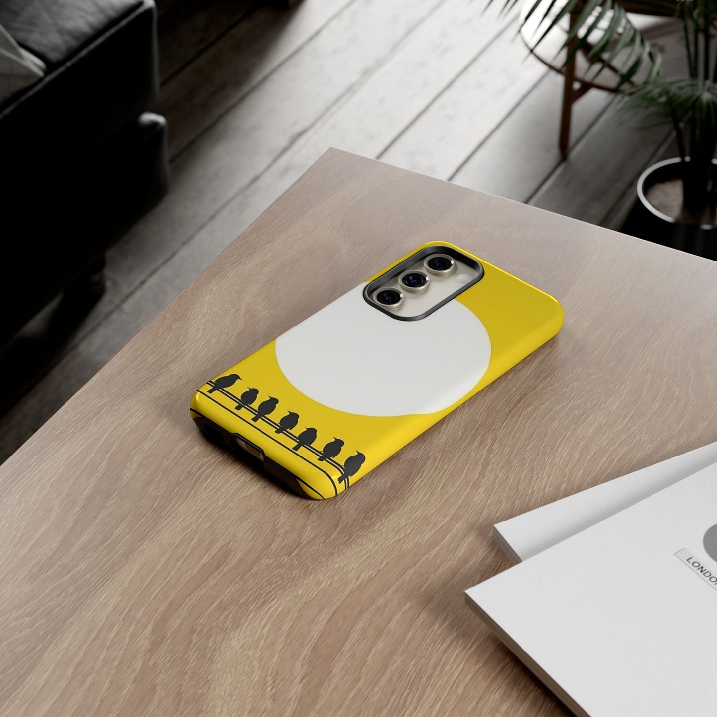 "The Feathered Assembly - Yellow" Mobile Phone Case