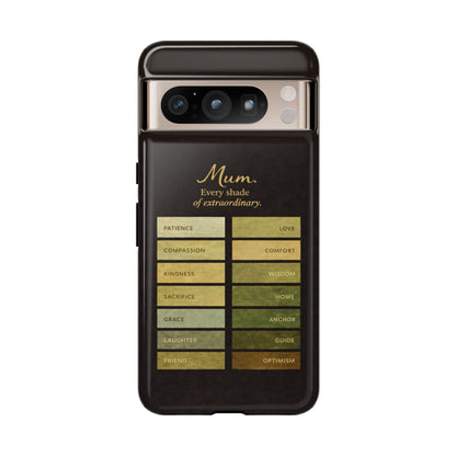 "Every Shade of Extraordinary" Mobile Phone Case (green)