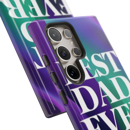 "Best Dad Ever" Mobile Phone Case (purple)