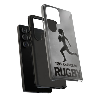"Rain, Shine, Rugby" Mobile Phone Case