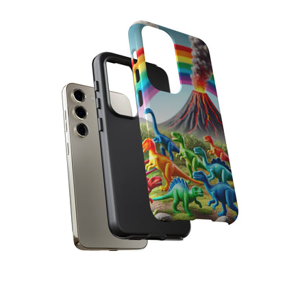 "Rainbow Dinosaurs" Mobile Phone Case