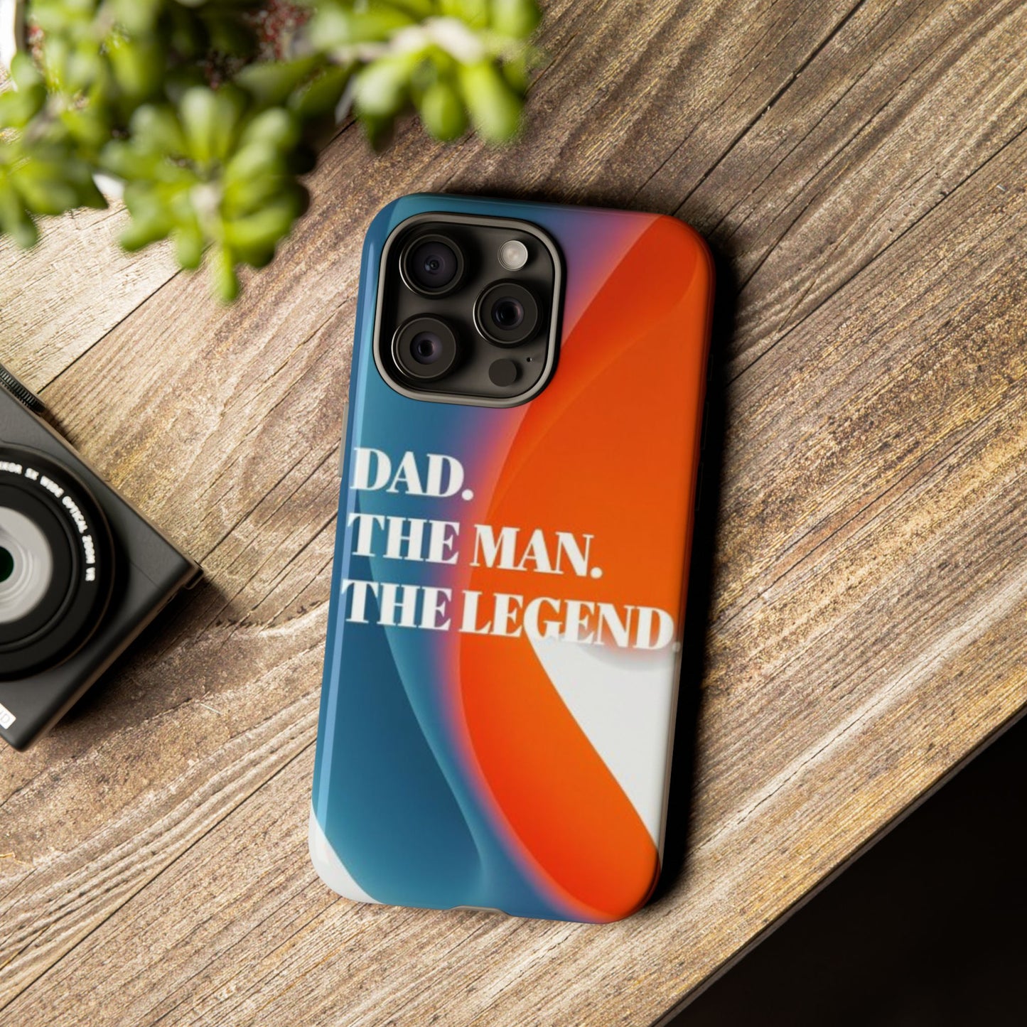 "Dad. The Man. The Legend." Mobile Phone Case (orange)