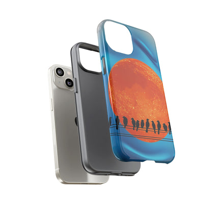 "The Feathered Assembly" Mobile Phone Case (orange)