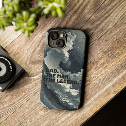 "Dad. The Man. The Legend" Mobile Phone Case (grey)
