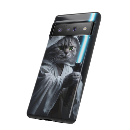 "Jedi Whisker" Mobile Phone Case (blue light sabre)