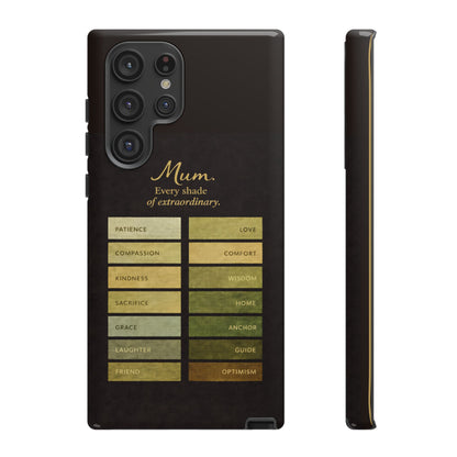 "Every Shade of Extraordinary" Mobile Phone Case (green)