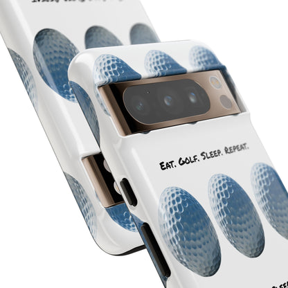 "Eat. Golf. Sleep. Repeat." Mobile Phone Case