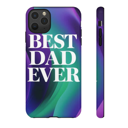 "Best Dad Ever" Mobile Phone Case (purple)