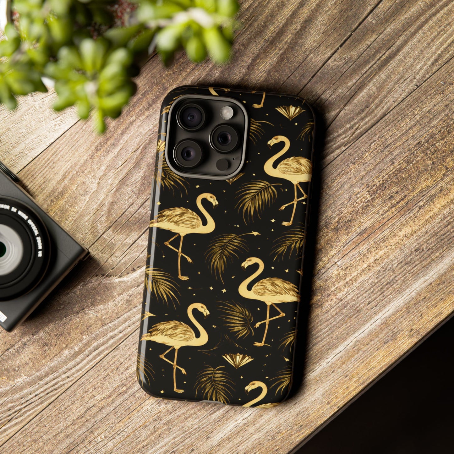 "Gold Flamingo" Mobile Phone Case