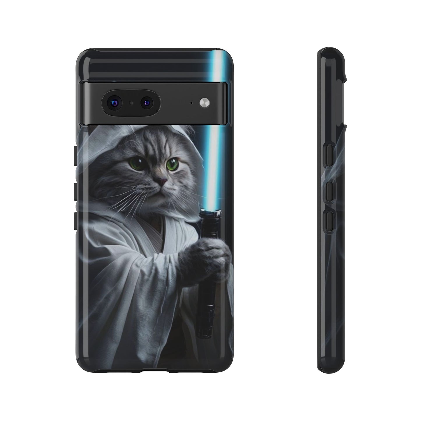 "Jedi Whisker" Mobile Phone Case (blue light sabre)