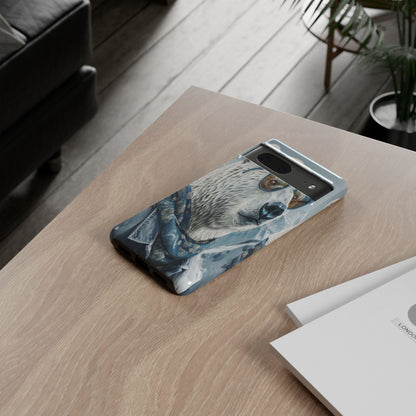"Urban Zen Polar Bear" Mobile Phone Case (blue)