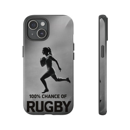 "Rain, Shine, Rugby" Mobile Phone Case