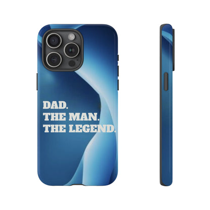 "Dad.  The Man.  The Legend" Mobile Phone Case (blue)
